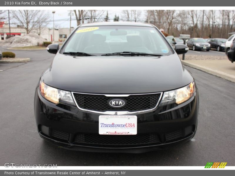 Ebony Black / Stone 2010 Kia Forte EX