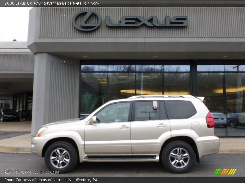 Savannah Beige Metallic / Ivory 2008 Lexus GX 470