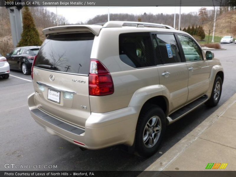 Savannah Beige Metallic / Ivory 2008 Lexus GX 470