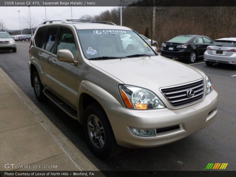 Savannah Beige Metallic / Ivory 2008 Lexus GX 470