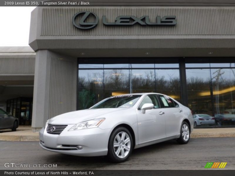 Tungsten Silver Pearl / Black 2009 Lexus ES 350