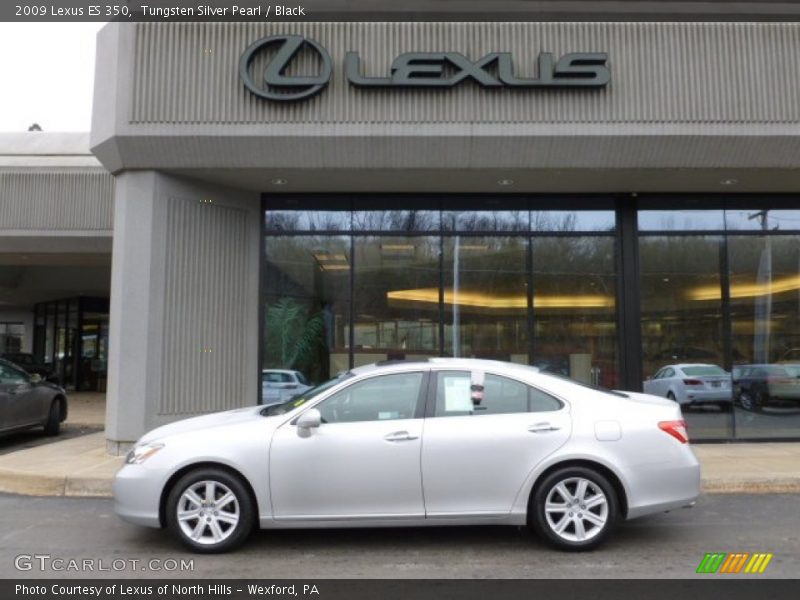 Tungsten Silver Pearl / Black 2009 Lexus ES 350