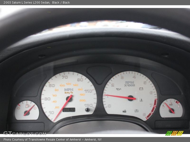 Black / Black 2003 Saturn L Series L200 Sedan