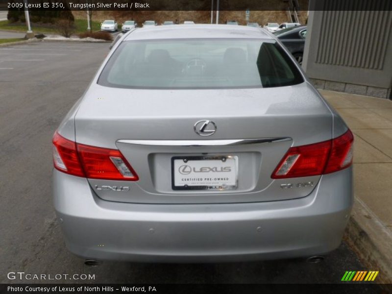 Tungsten Silver Pearl / Black 2009 Lexus ES 350