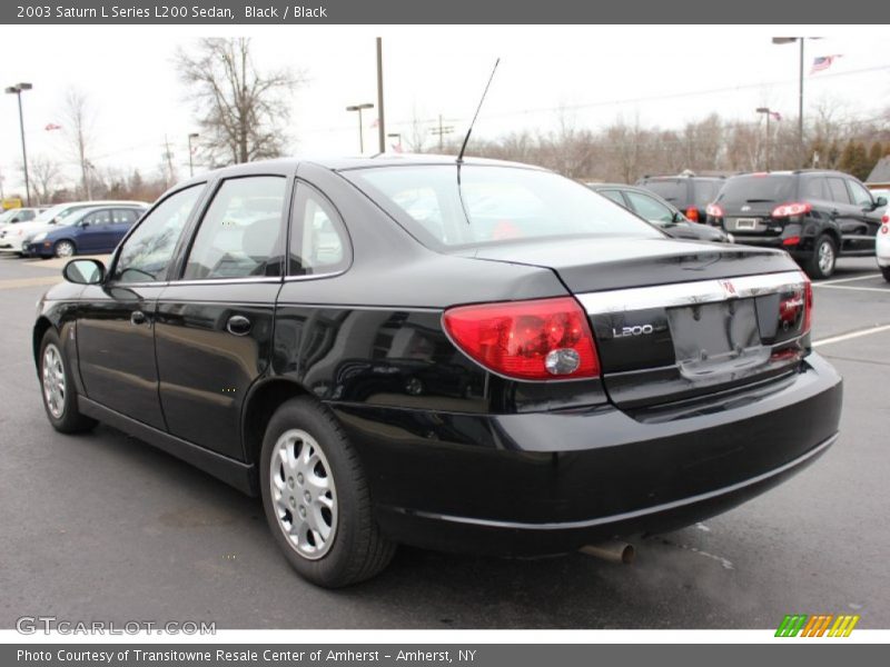 Black / Black 2003 Saturn L Series L200 Sedan