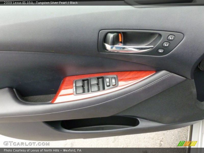 Tungsten Silver Pearl / Black 2009 Lexus ES 350