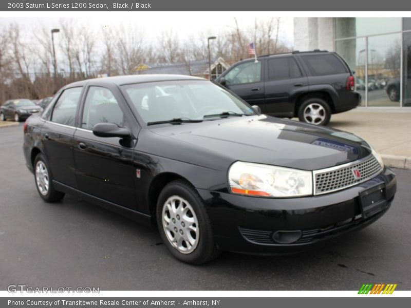 Black / Black 2003 Saturn L Series L200 Sedan