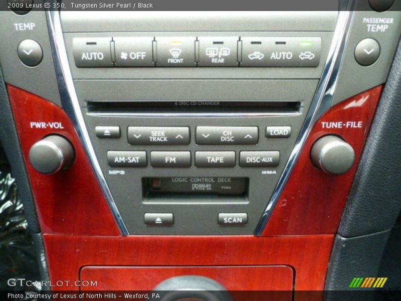 Tungsten Silver Pearl / Black 2009 Lexus ES 350