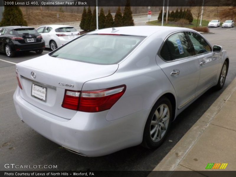 Opaline Silver Pearl / Black 2008 Lexus LS 460