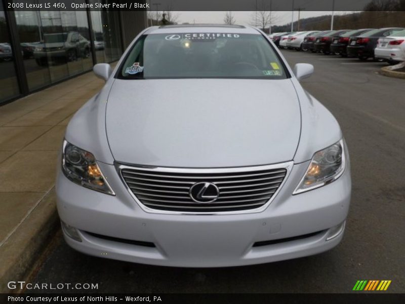 Opaline Silver Pearl / Black 2008 Lexus LS 460