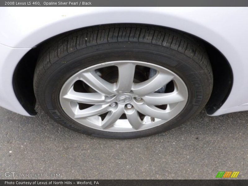 Opaline Silver Pearl / Black 2008 Lexus LS 460