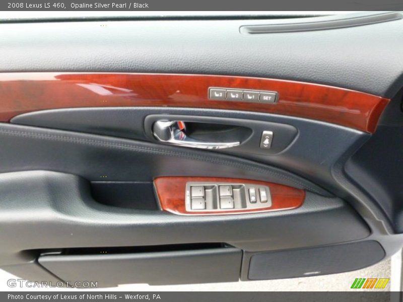 Opaline Silver Pearl / Black 2008 Lexus LS 460