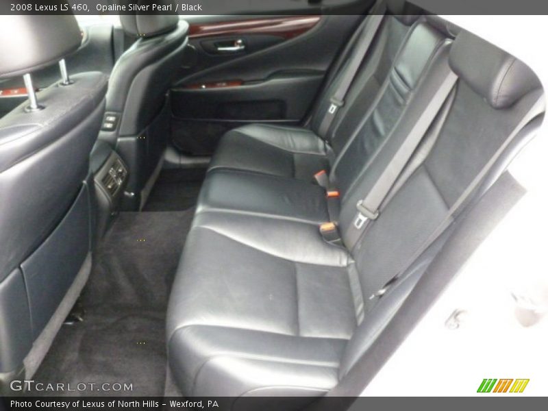 Opaline Silver Pearl / Black 2008 Lexus LS 460