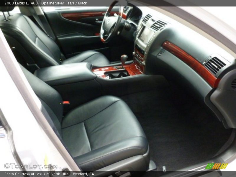 Opaline Silver Pearl / Black 2008 Lexus LS 460