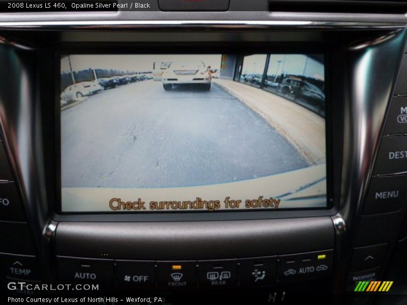 Opaline Silver Pearl / Black 2008 Lexus LS 460
