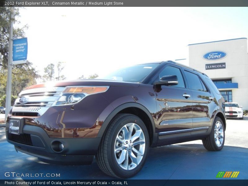 Cinnamon Metallic / Medium Light Stone 2012 Ford Explorer XLT