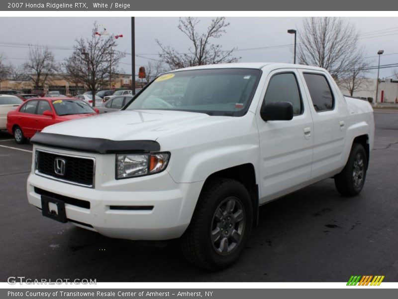 White / Beige 2007 Honda Ridgeline RTX