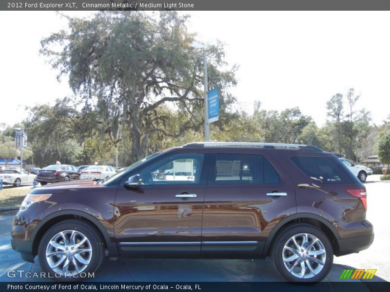 Cinnamon Metallic / Medium Light Stone 2012 Ford Explorer XLT