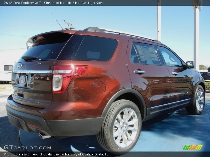 Cinnamon Metallic / Medium Light Stone 2012 Ford Explorer XLT