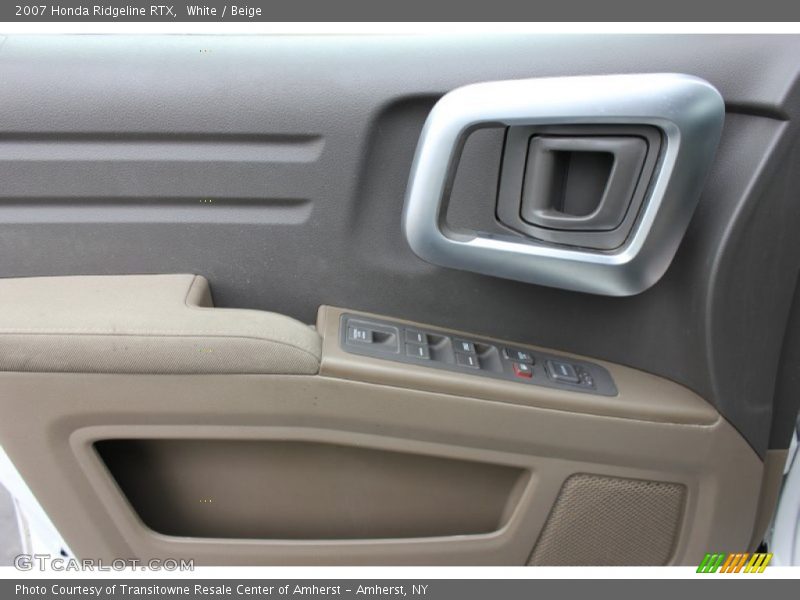 White / Beige 2007 Honda Ridgeline RTX