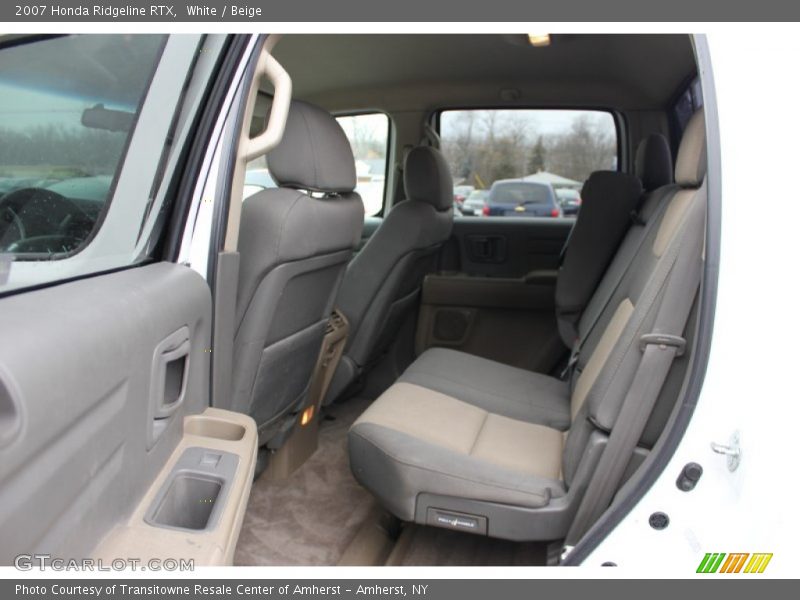 White / Beige 2007 Honda Ridgeline RTX
