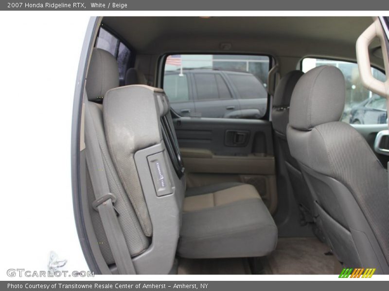 White / Beige 2007 Honda Ridgeline RTX