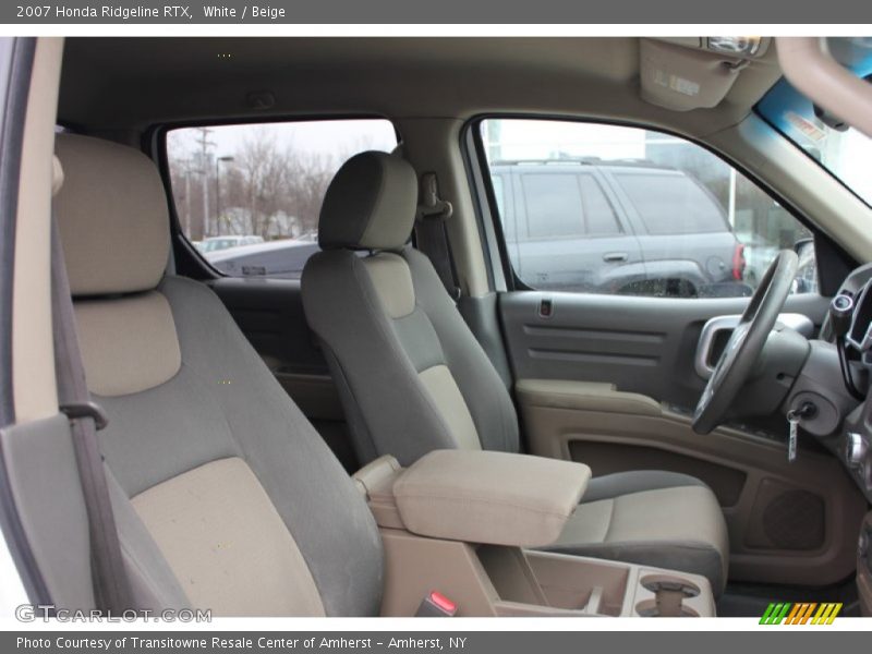White / Beige 2007 Honda Ridgeline RTX