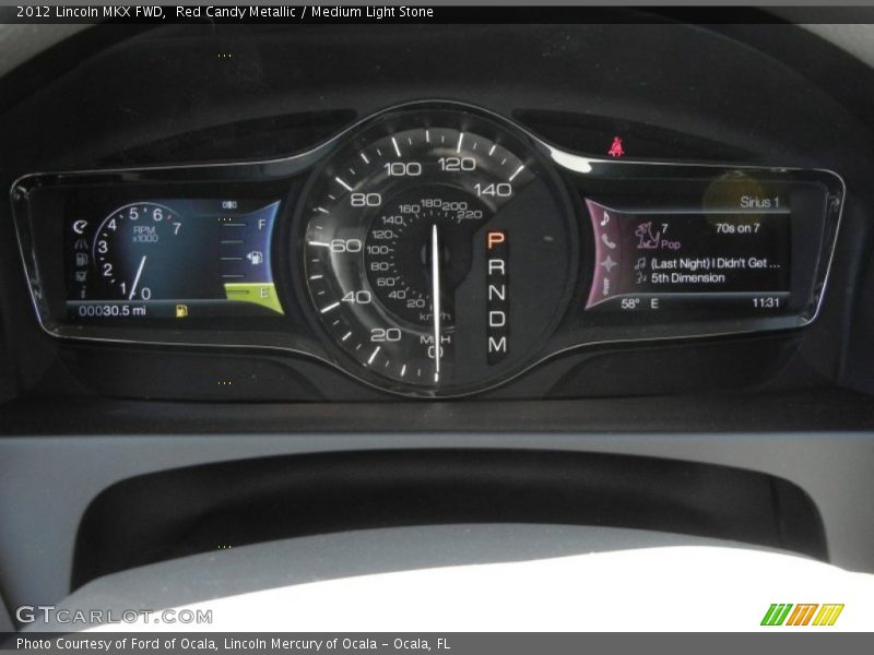 Red Candy Metallic / Medium Light Stone 2012 Lincoln MKX FWD