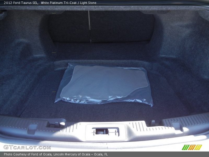 White Platinum Tri-Coat / Light Stone 2012 Ford Taurus SEL