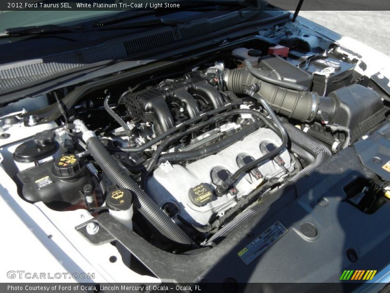 White Platinum Tri-Coat / Light Stone 2012 Ford Taurus SEL