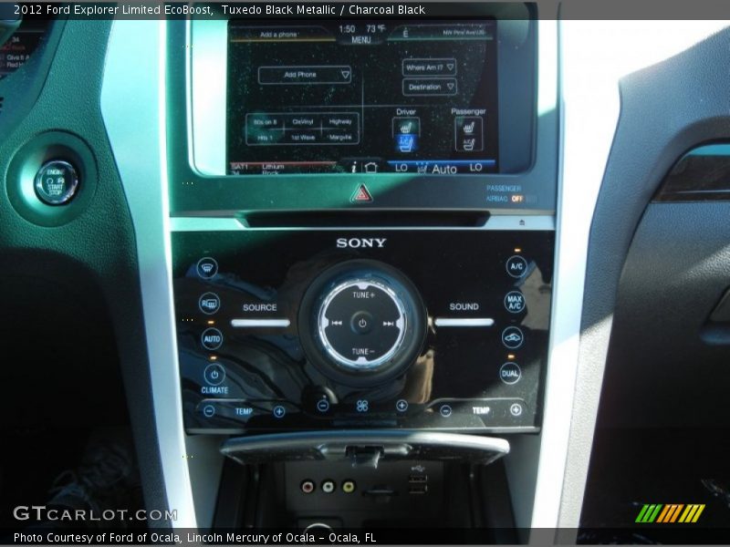 Tuxedo Black Metallic / Charcoal Black 2012 Ford Explorer Limited EcoBoost