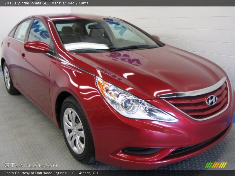 Venetian Red / Camel 2011 Hyundai Sonata GLS
