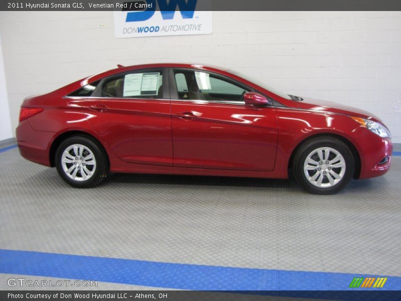 Venetian Red / Camel 2011 Hyundai Sonata GLS