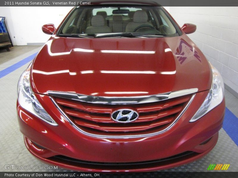 Venetian Red / Camel 2011 Hyundai Sonata GLS