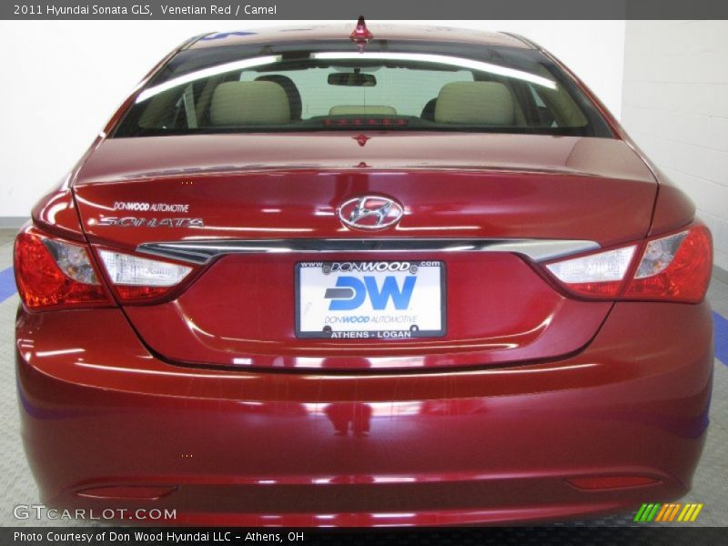 Venetian Red / Camel 2011 Hyundai Sonata GLS