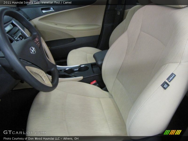 Venetian Red / Camel 2011 Hyundai Sonata GLS