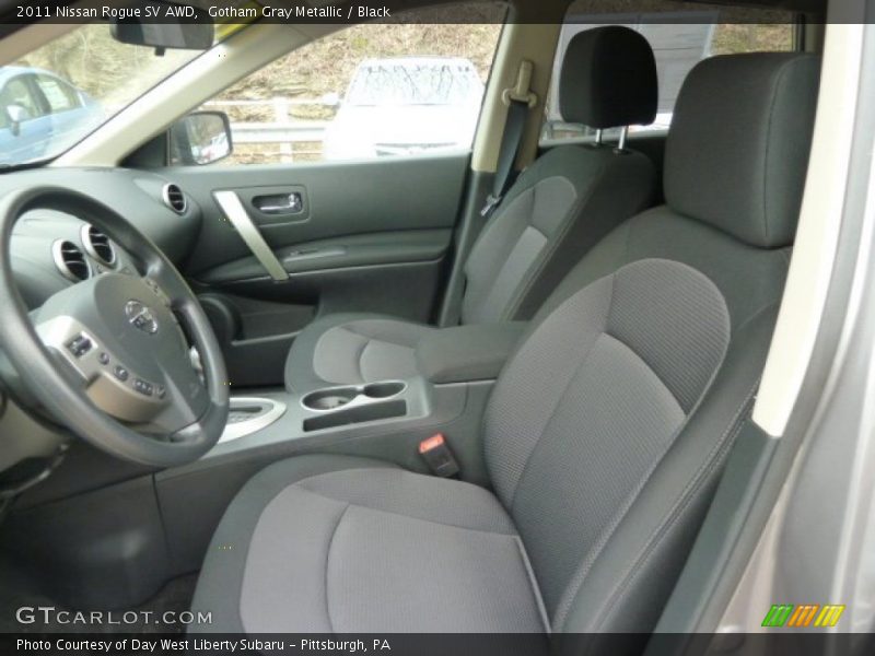 Gotham Gray Metallic / Black 2011 Nissan Rogue SV AWD