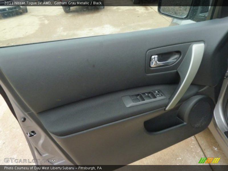 Gotham Gray Metallic / Black 2011 Nissan Rogue SV AWD