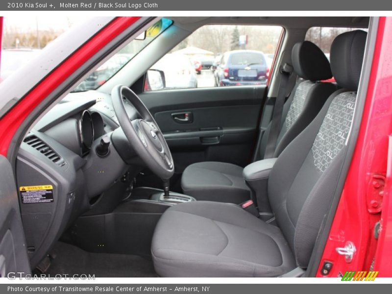 Molten Red / Black Soul Logo Cloth 2010 Kia Soul +