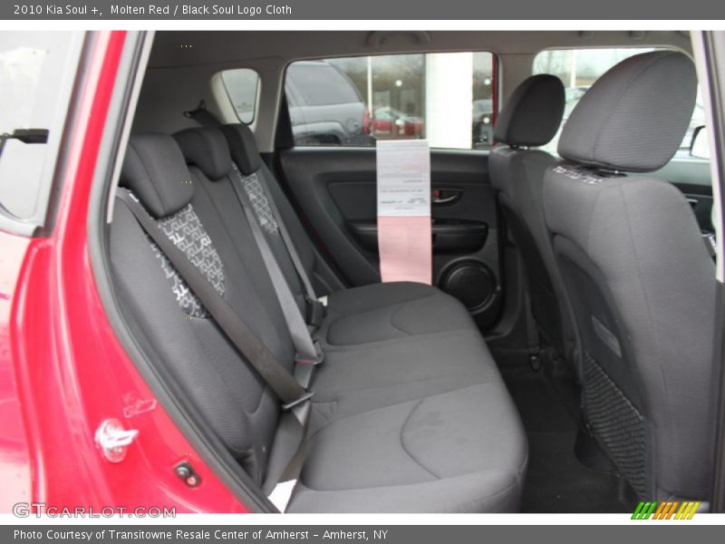 Molten Red / Black Soul Logo Cloth 2010 Kia Soul +