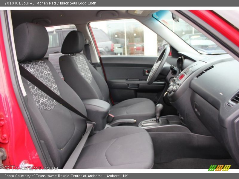 Molten Red / Black Soul Logo Cloth 2010 Kia Soul +