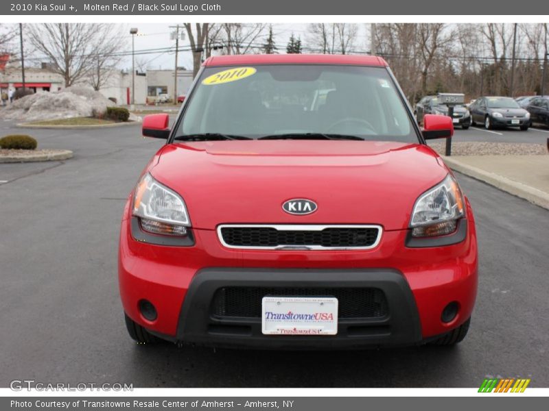 Molten Red / Black Soul Logo Cloth 2010 Kia Soul +