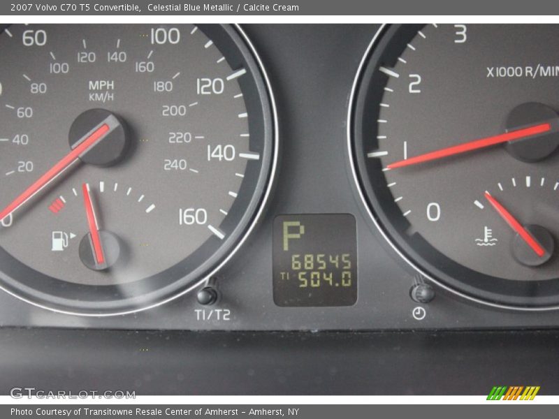 Celestial Blue Metallic / Calcite Cream 2007 Volvo C70 T5 Convertible