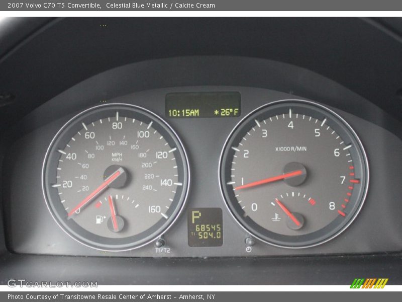 Celestial Blue Metallic / Calcite Cream 2007 Volvo C70 T5 Convertible