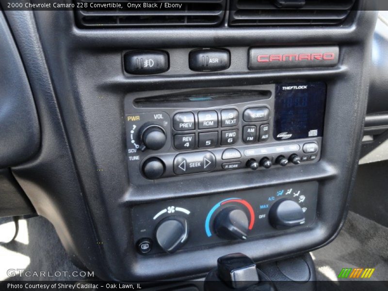 Controls of 2000 Camaro Z28 Convertible