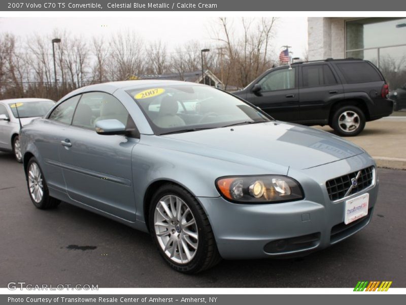 Celestial Blue Metallic / Calcite Cream 2007 Volvo C70 T5 Convertible