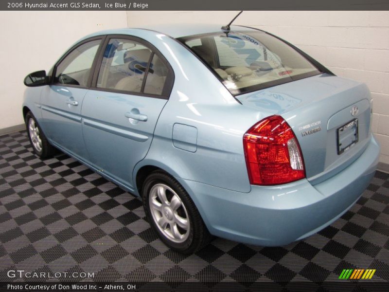 Ice Blue / Beige 2006 Hyundai Accent GLS Sedan