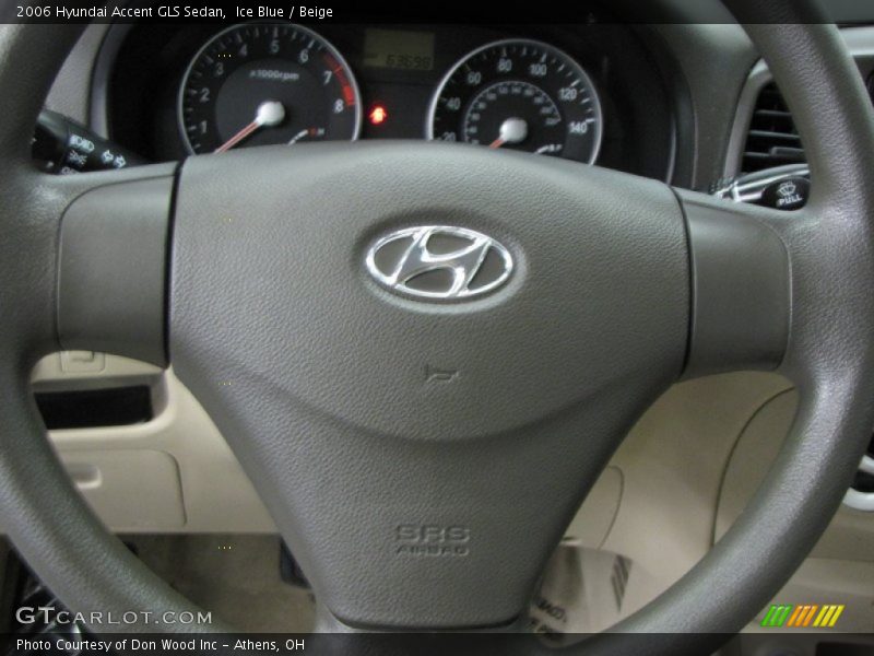 Ice Blue / Beige 2006 Hyundai Accent GLS Sedan