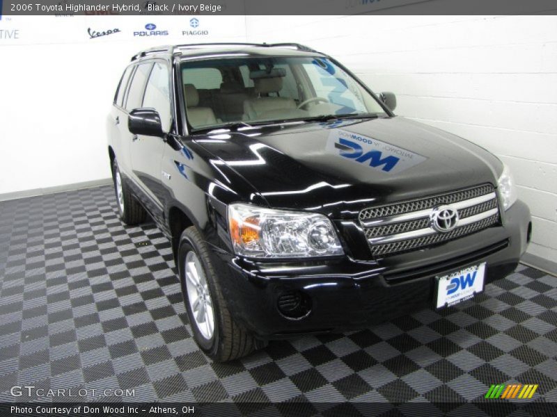 Black / Ivory Beige 2006 Toyota Highlander Hybrid