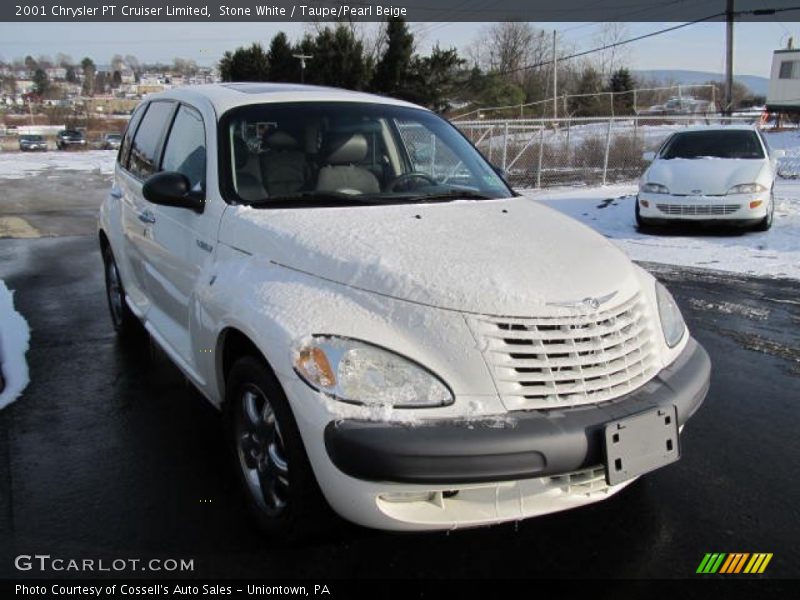 Stone White / Taupe/Pearl Beige 2001 Chrysler PT Cruiser Limited